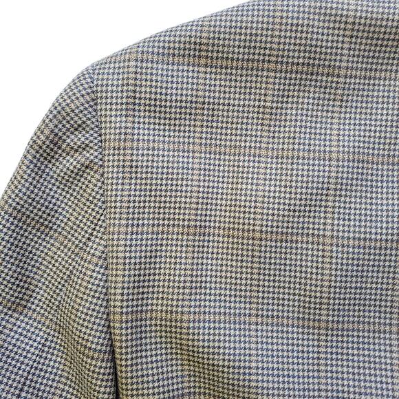 JoS. A. Bank Signature Collection Silk Wool Houndstooth Sport Coat Blazer 40R - Picture 12 of 16